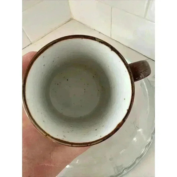 Vintage Stoneware Yellow & Orange Flowers Coffee Mug Vintage - Picture 13 of 14